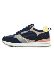 GAP Sneakersy "Run Spirit S" w kolorze granatowo-beżowo-szarym rozmiar: 41. Brązowe buty sportowe casual GAP, bez wzorów, z materiału, bez zapięcia. Za 131.43 zł.