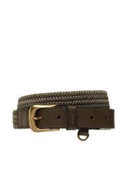 Levi's® Pasek Męski D7091-0002-93 Khaki. Brązowe paski bez wzorów, z materiału. Za 99.99 zł.