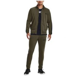 Dres męski Under Armour UA Knit Track Suit. Zielone komplety dresowe Under Armour, m, bez wzorów, z dresówki, bez ramiączek. Za 239.99 zł.