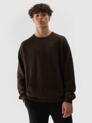 4F Bluza dresowa nierozpinana bez kaptura męska - brązowa L. Brązowe bluzy bez kaptura 4F, l, bez wzorów, z bawełny, bez kaptura. W wyprzedaży za 79.99 zł.