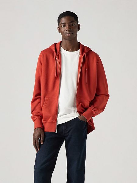 Levi's Bluza w kolorze czerwonym rozmiar: S. Czerwone bluzy Levi's®, s, bez wzorów, z bawełny, bez kaptura. Za 123.25 zł.