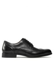 Clarks Półbuty Craft Arlo Limit 261714527 Czarny. Czarne eleganckie półbuty Clarks, bez wzorów, ze skóry, bez obcasa, bez zapięcia. Za 399.99 zł.