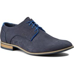 Półbuty PILPOL - C181 Granatowy W781. Niebieskie eleganckie półbuty Pilpol, bez wzorów, z nubiku, bez obcasa, bez zapięcia. W wyprzedaży za 189.00 zł.