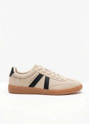 Sneakersy marki Tom Tailor w stylu retro. Brązowe buty sportowe casual bonprix, bez wzorów, bez zapięcia. Za 124.99 zł.