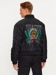 Just Cavalli Kurtka bomber 75OASD05 Czarny Regular Fit. Czarne kurtki Just Cavalli, m, bez wzorów, z syntetyku, bez kaptura. Za 1,949.00 zł.