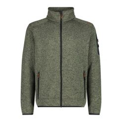 Bluza męska turystyczna CMP 3H60747N. Zielone bluzy z polaru CMP, m, bez wzorów, z polaru, bez kaptura. Za 282.50 zł.