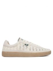 Lacoste Sneakersy Baseshot Lite 51SMA0110 Beżowy jasny. Brązowe buty sportowe casual LACOSTE, bez wzorów, z materiału, bez zapięcia. Za 527.99 zł.