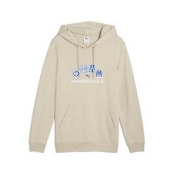 Bluza z kapturem OM. Brązowe bluzy Puma, bez wzorów, z kapturem. Za 318.00 zł.