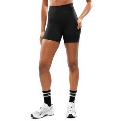 Damskie krótkie sportowe legginsy kolarki Fitness Siroko Ganges Black. Czarne szaliki SIROKO, bez wzorów, z materiału. Za 102.40 zł.