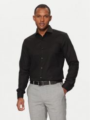 BOSS Koszula H-Hank 50527622 Czarny Slim Fit. Czarne koszule Boss, m, bez wzorów, z bawełny, bez kołnierzyka, bez ramiączek. Za 299.99 zł.