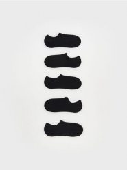 Skarpetki stopki 5 pack - czarny. Czarne skarpety Reserved, bez wzorów. Za 49.99 zł.