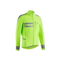 Kurtka zimowa na rower RC 500 męska. Zielone kurtki TRIBAN, na zimę, m, bez wzorów, z elastanu, bez kaptura. Za 229.99 zł.