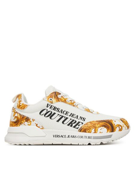 Versace Jeans Couture Sneakersy 80YA3SA5 ZSE14 Biały. Białe buty sportowe casual Versace Jeans Couture, bez wzorów, z jeansu, bez zapięcia. Za 518.99 zł.