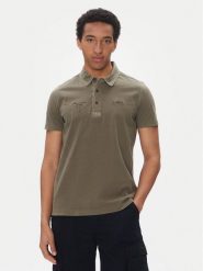 Aeronautica Militare Polo 251PO1852J677 Khaki Regular Fit. Brązowe koszulki polo Aeronautica Militare, m, bez wzorów, z bawełny, bez kołnierzyka, bez ramiączek. Za 309.99 zł.