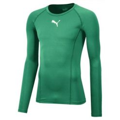Koszulka męska Puma Liga Baselayer Tee LS. Białe bielizna termoaktywna Puma, m, bez wzorów, z poliesteru, bez ramiączek, do piłki nożnej. Za 138.95 zł.