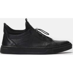 Czarne sneakersy męskie. Buty sportowe casual marki Kazar. Za 469.00 zł.