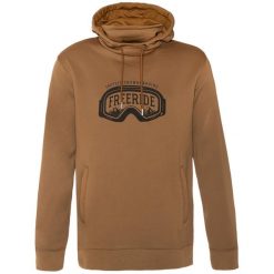 Bluza turystyczna męska Protest z kapturem i logo. Brązowe bluzy Protest, m, bez wzorów, z kapturem. Za 349.99 zł.