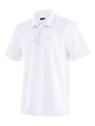Maier Sports Funkcyjna koszulka polo "Ulrich" w kolorze białym rozmiar: XXL. Białe koszulki polo Maier Sports, xxl, bez wzorów, z materiału, bez kołnierzyka, bez ramiączek, outdoorowe. Za 104.89 zł.