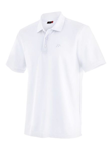 Maier Sports Funkcyjna koszulka polo "Ulrich" w kolorze białym rozmiar: XXL. Białe koszulki polo Maier Sports, xxl, bez wzorów, z materiału, bez kołnierzyka, bez ramiączek, outdoorowe. Za 104.89 zł.