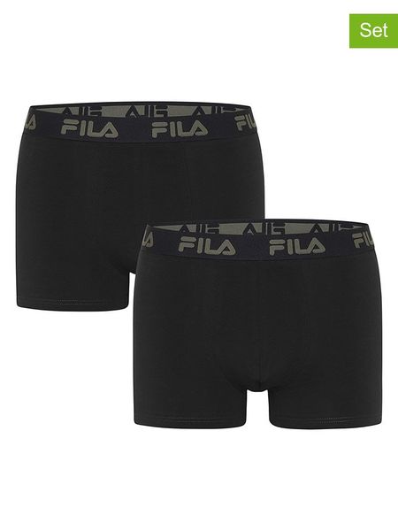 Fila Bokserki (2 pary) w kolorze czarnym rozmiar: XXL. Czarne bokserki Fila, xxl, bez wzorów. Za 64.95 zł.