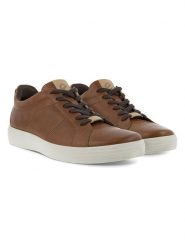 Ecco Skórzane sneakersy w kolorze brązowym rozmiar: 45. Brązowe buty sportowe casual ecco, bez wzorów, bez zapięcia. Za 299.12 zł.