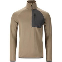 Bluza rozpinana Whistler Helge. Brązowe bluzy bez kaptura WHISTLER, uniwersalny, bez wzorów, z materiału, bez kaptura. Za 179.99 zł.