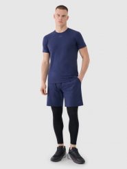 4F Spodenki treningowe szybkoschnące męskie - granatowe XL. Niebieskie krótkie spodenki sportowe 4F, m, bez wzorów, z dzianiny. W wyprzedaży za 79.99 zł.