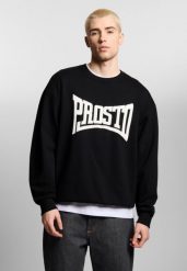 Bluza sportowa męska Prosto Ever bez kaptura. Czarne bluzy bez kaptura Prosto., m, bez wzorów, bez kaptura. Za 232.99 zł.