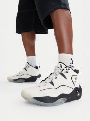 Shaq Sneakersy EOSS-H.O.F AQ95027M-WZ Biały. Białe buty sportowe casual Shaq, bez wzorów, ze skóry, bez zapięcia. Za 341.99 zł.