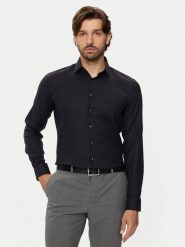 Calvin Klein Koszula K10K113528 Granatowy Slim Fit. Niebieskie koszule CALVIN KLEIN, m, bez wzorów, z bawełny, bez kołnierzyka, bez ramiączek. Za 249.99 zł.