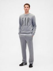 GAP Spodnie dresowe w kolorze szarym rozmiar: M. Szare spodnie treningowe długie GAP, m, bez wzorów, z dresówki. Za 91.56 zł.