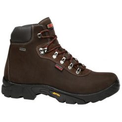 Buty trekkingowe męskie Chiruca Gredos Supra 12. Brązowe buty trekkingowe Chiruca, bez wzorów, bez zapięcia. Za 713.99 zł.