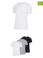 Fila Koszulki (3 szt.) w kolorze czarnym, szarym i białym rozmiar: XXL. Białe bezrękawniki Fila, xxl, bez wzorów, bez kołnierzyka, bez ramiączek. Za 108.99 zł.