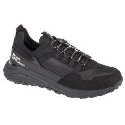 Męskie Buty Sportowe Dromoventure Low. Czarne buty turystyczne Jack Wolfskin, bez wzorów, bez zapięcia. Za 653.99 zł.