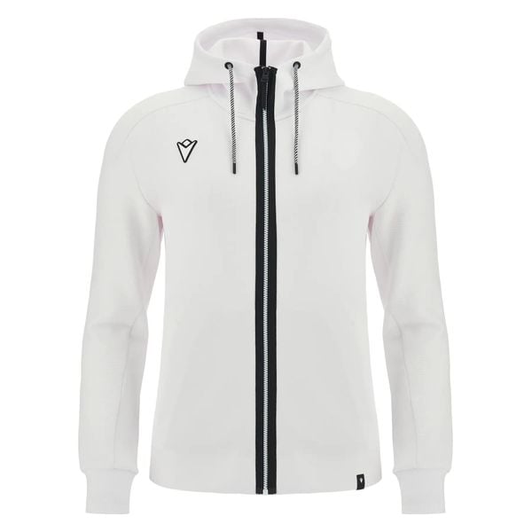 Bluza z kapturem z pełnym zamkiem błyskawicznym Macron Rhodos. Białe bluzy z kapturem Macron, na wiosnę, l, bez wzorów, z dzianiny, z kapturem. Za 341.75 zł.