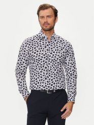 Boss Koszula 50519877 Granatowy Slim Fit. Niebieskie koszule Boss, m, bez wzorów, z bawełny, bez kołnierzyka, bez ramiączek. Za 379.99 zł.