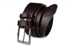 Pasek skórzany BELTIMORE r.100-115 cm E05 brązowy. Brązowe paski bez wzorów. Za 54.99 zł.