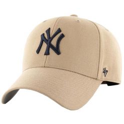 Męska czapka z daszkiem 47 Brand MLB New York Yankees Cap. Brązowe czapki z daszkiem 47 Brand, bez wzorów. Za 138.95 zł.