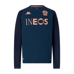 Maillot Extérieur Rękawów Języków OGC Nice Pro 2025/26. Niebieskie bluzy Kappa, bez wzorów, bez kaptura. Za 365.50 zł.