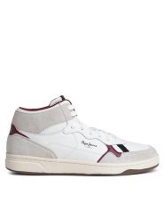 Pepe Jeans Sneakersy PMS30999 Biały. Białe buty sportowe casual Pepe Jeans, bez wzorów, z jeansu, bez zapięcia. Za 339.99 zł.