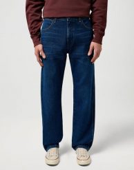 MESKIE SPODNIE WRANGLER FRONTIER POLAR STEEL 112373195. Bluzy z polaru Wrangler, l, bez wzorów, z jeansu, bez kaptura. Za 219.99 zł.