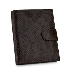 Portfel wężowy BETLEWSKI BPM-PP-67 c. brązowy. Brązowe portfele Betlewski, bez wzorów, ze skóry. Za 149.99 zł.