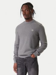 BOSS Sweter Anion 50527584 Szary Regular Fit. Szare swetry rozpinane Boss, m, bez wzorów, z bawełny, bez kołnierzyka, bez ramiączek. Za 509.99 zł.