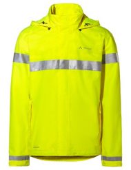 Kurtka rowerowa M Luminum Rain Jacket. Żółte kurtki Vaude, m, bez wzorów, z materiału, bez kaptura. Za 859.00 zł.