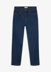 Jeansy classic fit, straight. Niebieskie jeansy bonprix, m, z podwyższonym stanem. Za 129.99 zł.