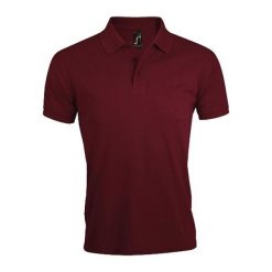 Męska Koszulka Polo Prime. Brązowe koszulki polo SOL'S, m, bez wzorów, bez kołnierzyka, bez ramiączek, do biegania. Za 84.99 zł.