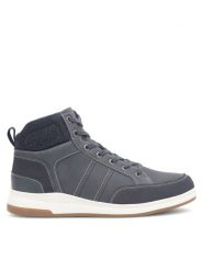 Lanetti Sneakersy MP07-11714-01 Granatowy. Niebieskie buty sportowe casual Lanetti, bez wzorów, ze skóry, bez zapięcia. Za 143.99 zł.