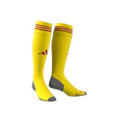 Getry piłkarskie adidas AdiSocks 23. Czerwone legginsy długie sportowe OLYMPIQUE LYONNAIS, bez wzorów, z bawełny, do piłki nożnej. Za 73.90 zł.