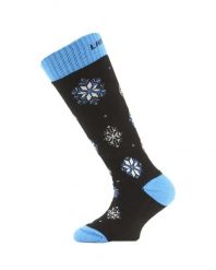 Skarpety merino SJA. Brązowe skarpety LASTING, bez wzorów, z elastanu. Za 51.00 zł.