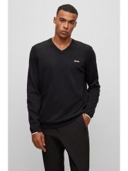 Hugo Boss Underwear Sweter "Ever" w kolorze czarnym rozmiar: S. Czarne swetry nierozpinane Hugo Boss Underwear, s, bez wzorów, z bawełny, bez kołnierzyka, bez ramiączek. Za 373.45 zł.